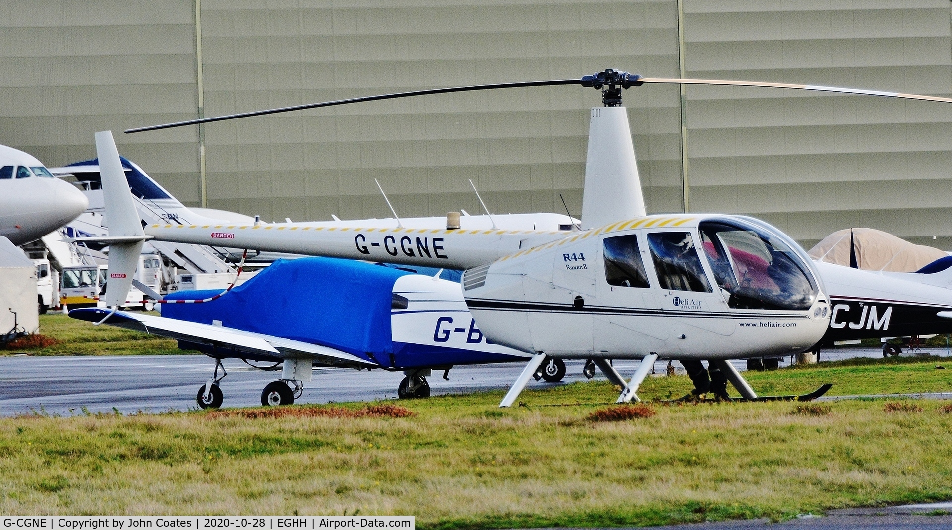 G-CGNE, 2010 Robinson R44 Raven II C/N 12952, At Bliss Avn.