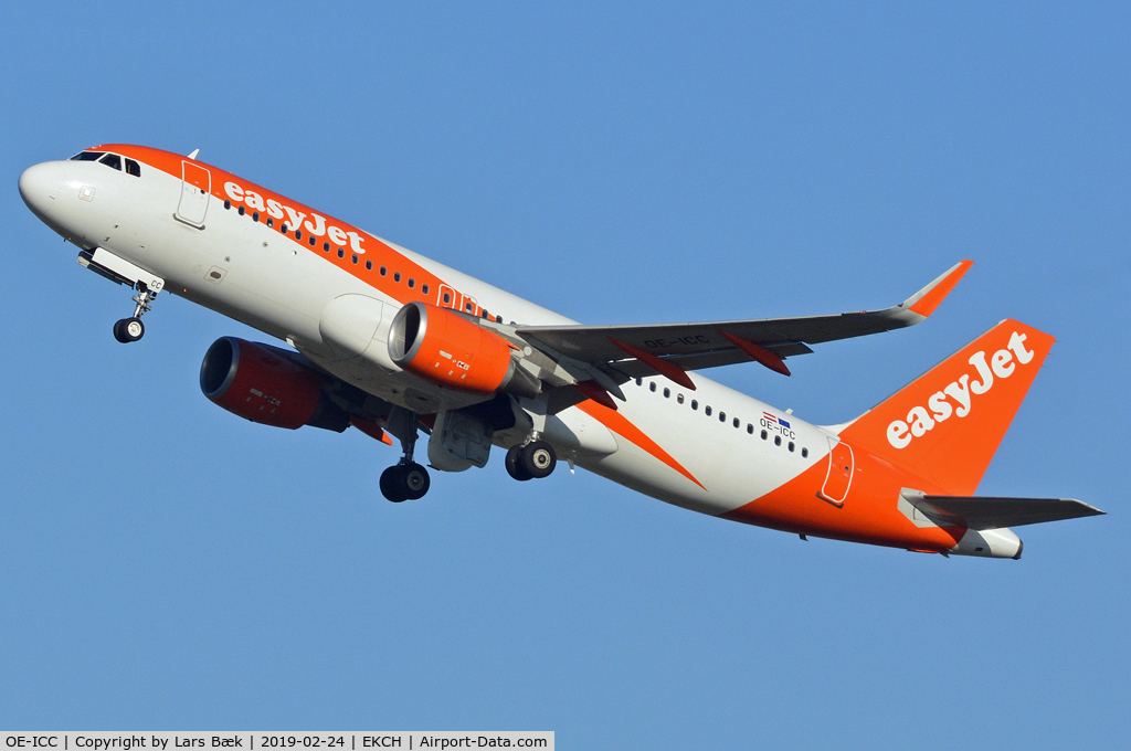 OE-ICC, 2015 Airbus A320-214 C/N 6680, RWY22R from St. Magleby