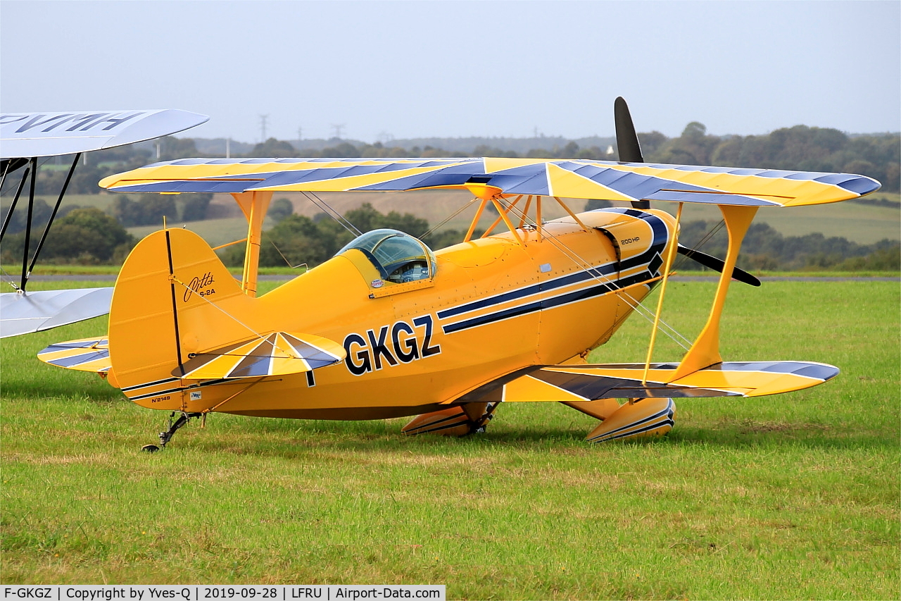 F-GKGZ, 1977 Pitts S-2A Special C/N 2149, Pitts S-2A Special, Static display, Morlaix-Ploujean airport (LFRU-MXN) air show 2019