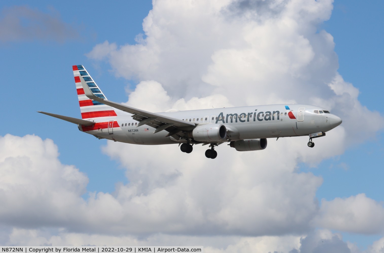 N872NN, 2011 Boeing 737-823 C/N 33219, MIA 2022