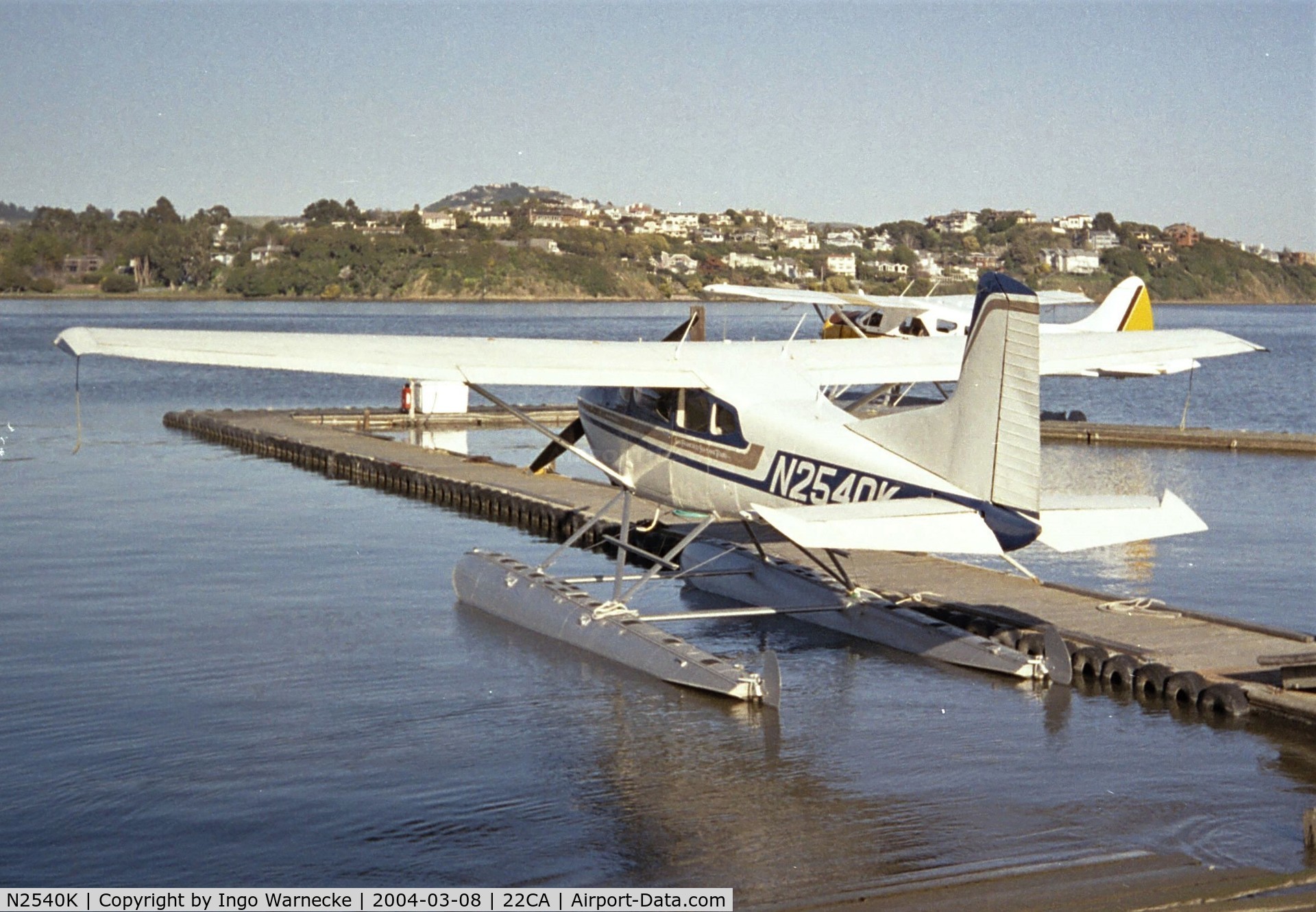 N2540K, 1978 Cessna 180K Skywagon C/N 18052980, Cessna 180K Skywagon on floats at Commodore Center seaplane base, Sausalito CA