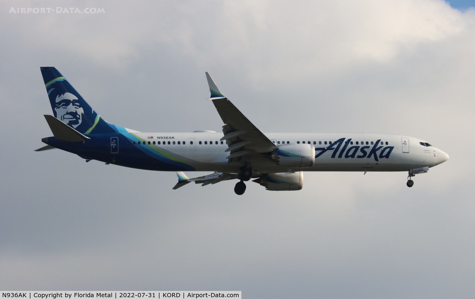 N936AK, 2022 Boeing 737-9 MAX C/N 43379, Alaska