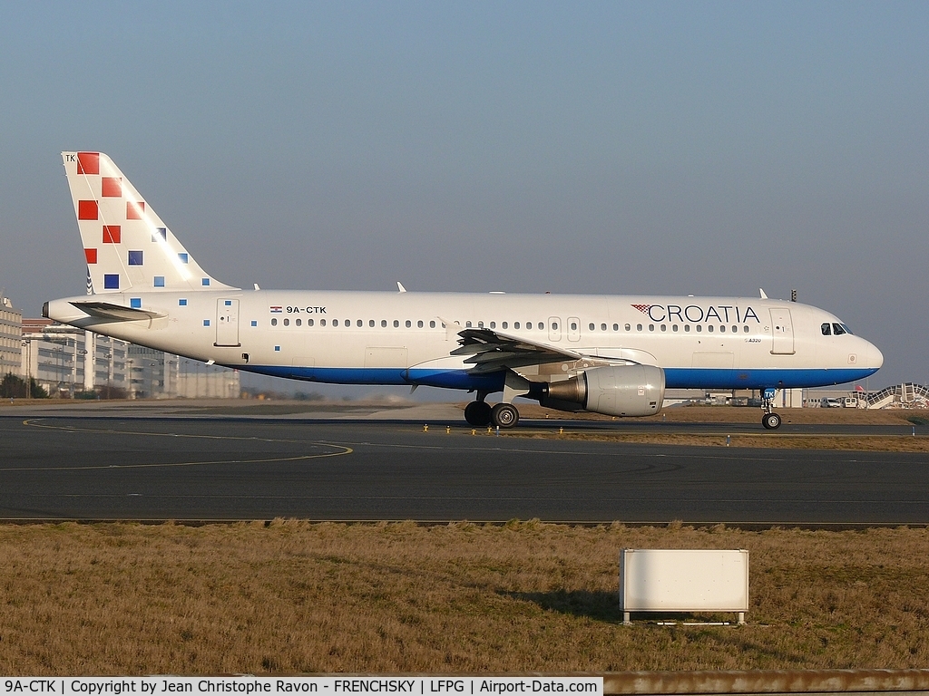 9A-CTK, 2000 Airbus A320-214 C/N 1237, Croatia Airlines