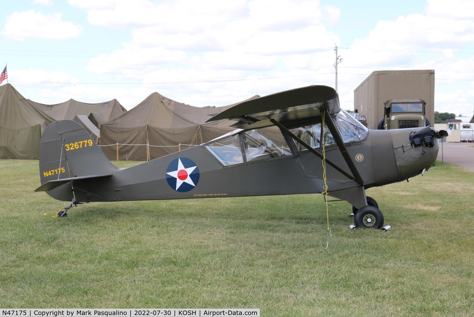 N47175, 1943 Aeronca 0-58B Grasshopper C/N 058B9163, Aeronca O-58B