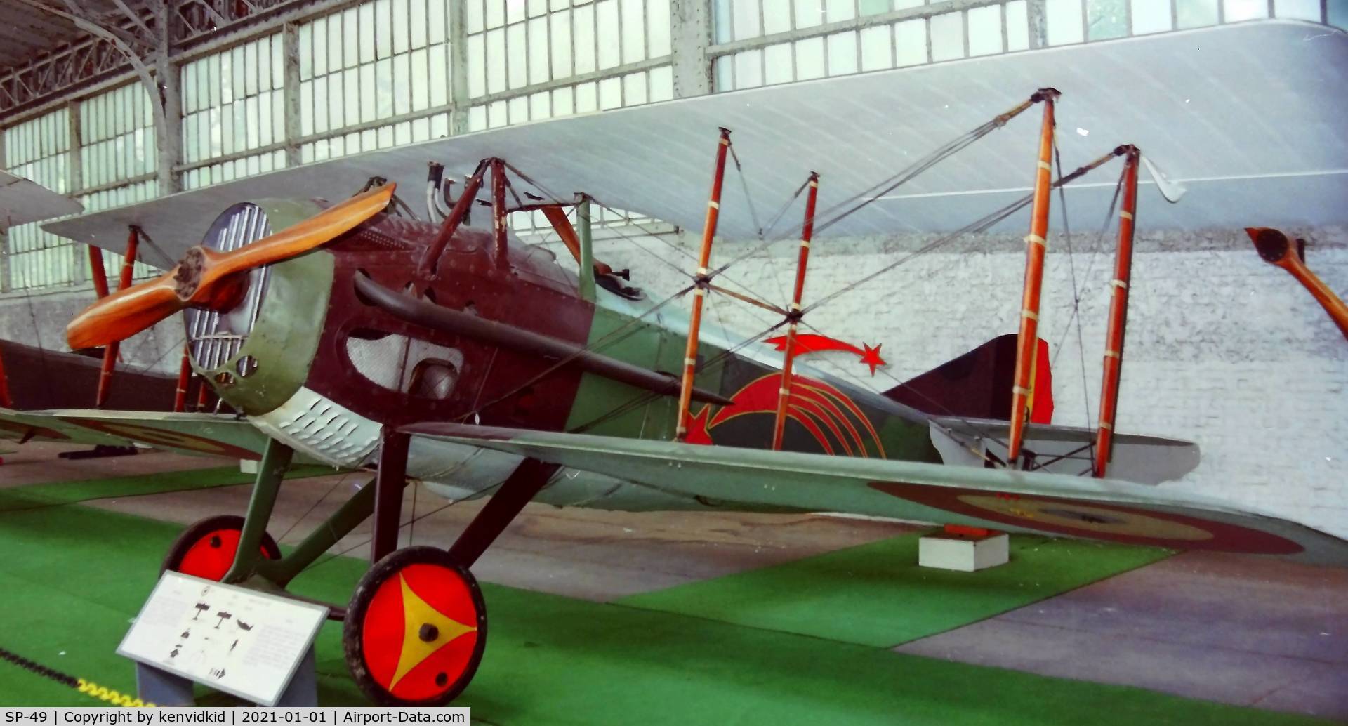 SP-49, SPAD S-XIII C1 C/N Not found SP-49, At the Brussels Aviation Museum in 2000.