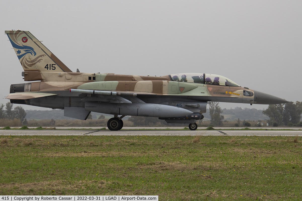 415, Lockheed Martin F-16D Block 52 C/N YD-10, Exercise Iniochos 2022