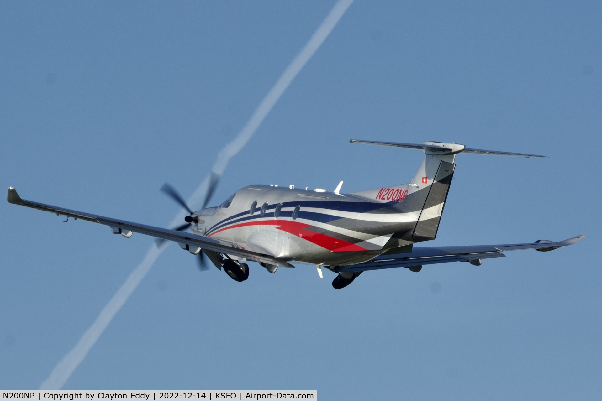 N200NP, 2016 Pilatus PC-12/47E C/N 1596, San Carlos Airport in California 2022.