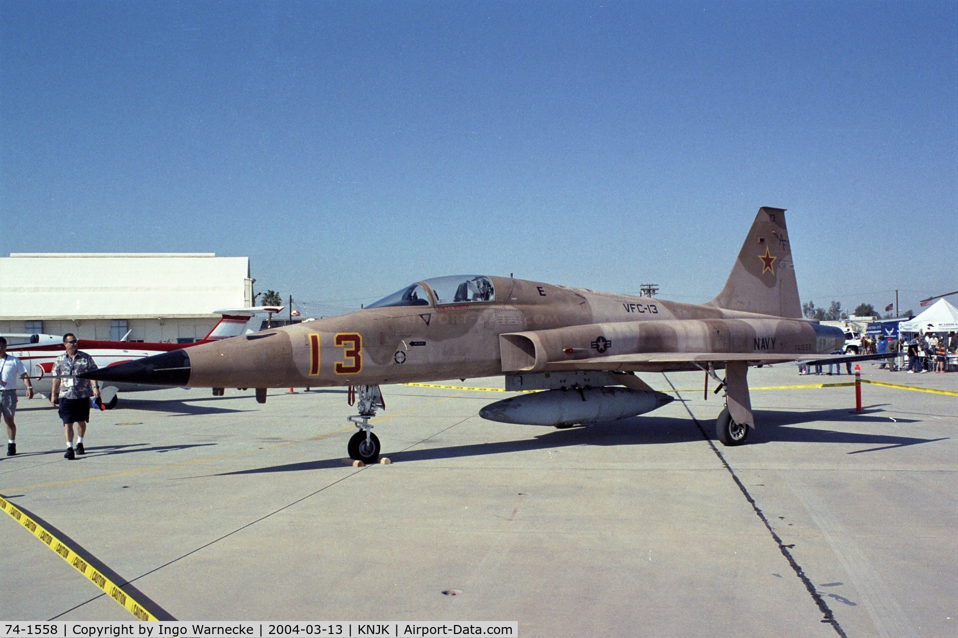 74-1558, 1974 Northrop F-5E Tiger II C/N R.1218, Northrop F-5E Tiger II of the US Navy at the 2004 airshow at El Centro NAS, CA