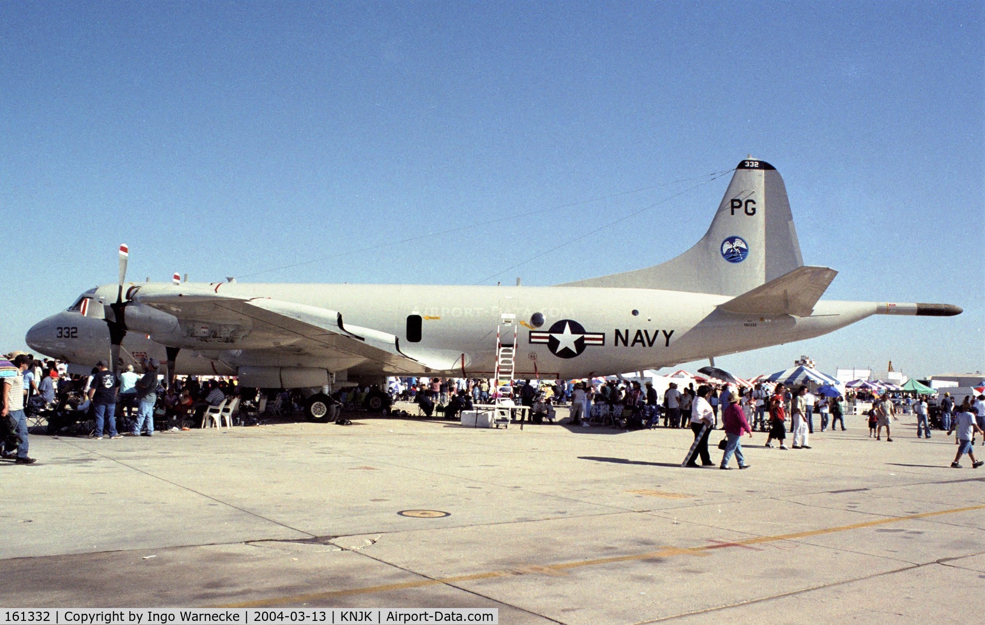 161332, Lockheed P-3C Orion C/N 285A-5729, Lockheed P-3C Orion of the US Navy at the 2004 airshow at El Centro NAS, CA