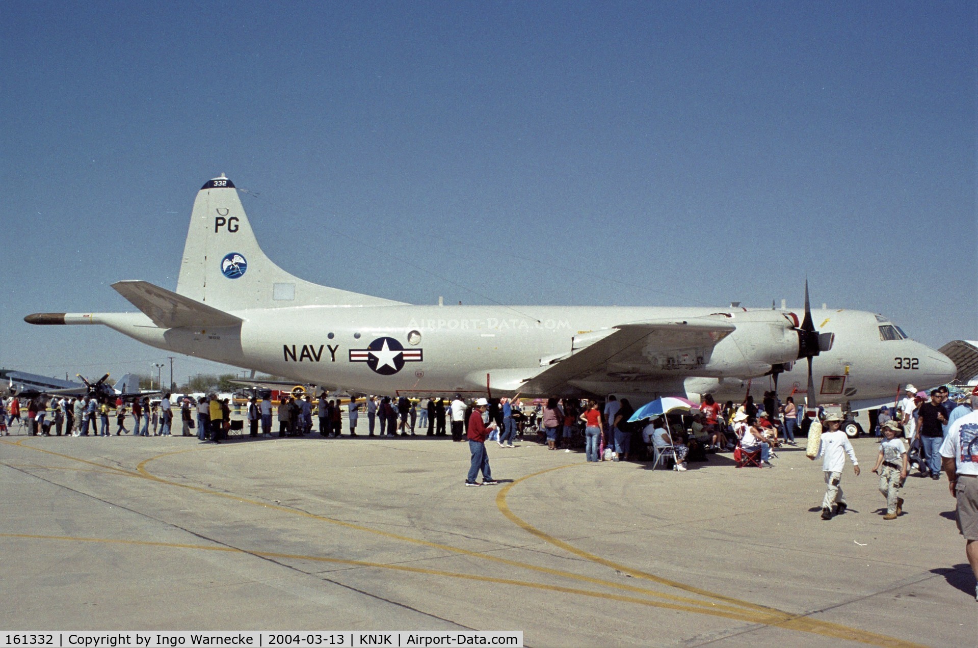 161332, Lockheed P-3C Orion C/N 285A-5729, Lockheed P-3C Orion of the US Navy at the 2004 airshow at El Centro NAS, CA
