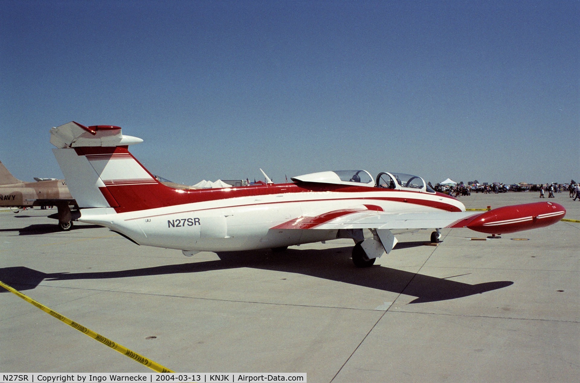 N27SR, 1969 Aero L-29R Delfin C/N 892829, Aero L-29R Delfin MAYA at the 2004 airshow at El Centro NAS, CA