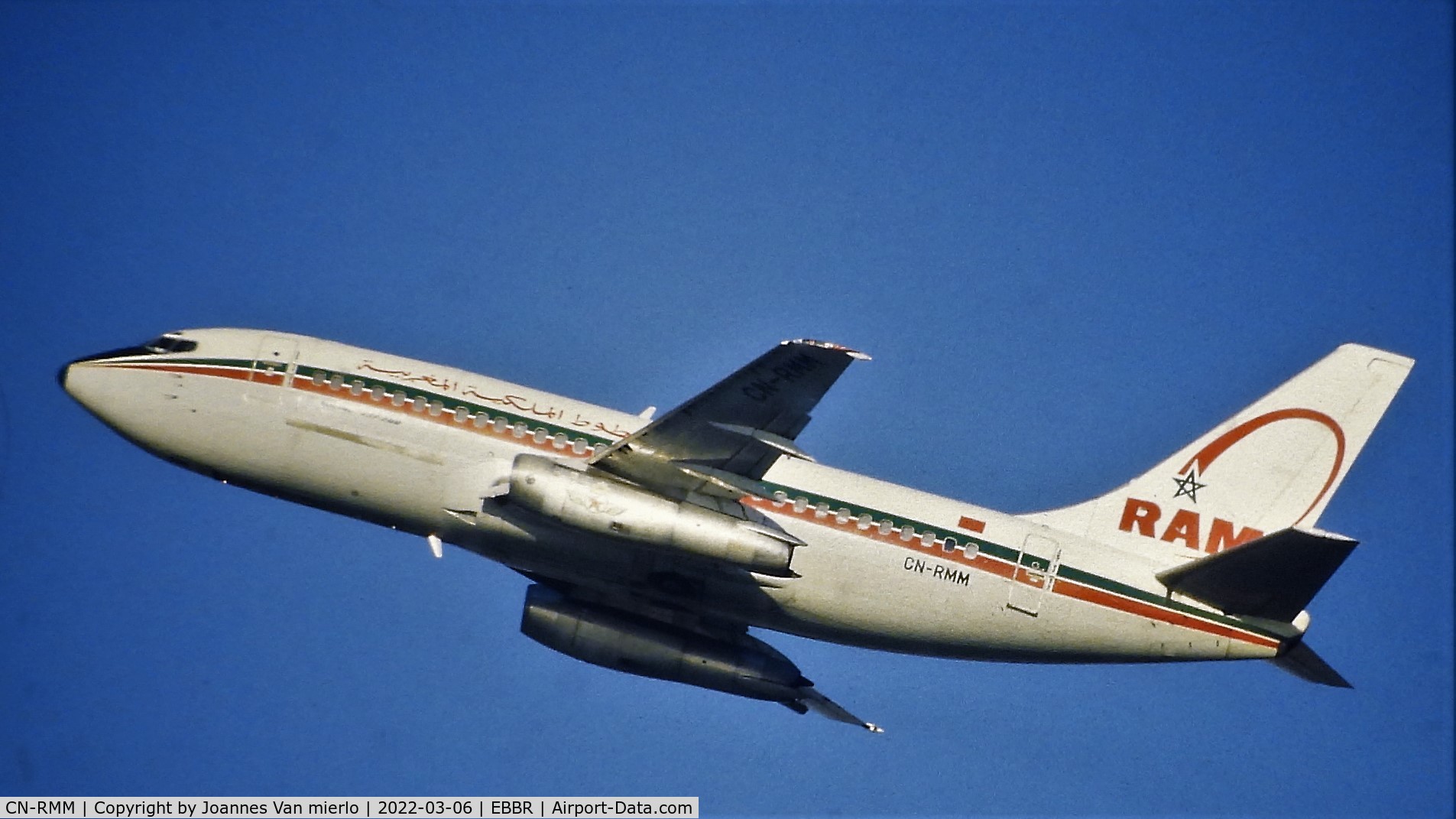 CN-RMM, 1983 Boeing 737-2B6C C/N 23049, Slide scan