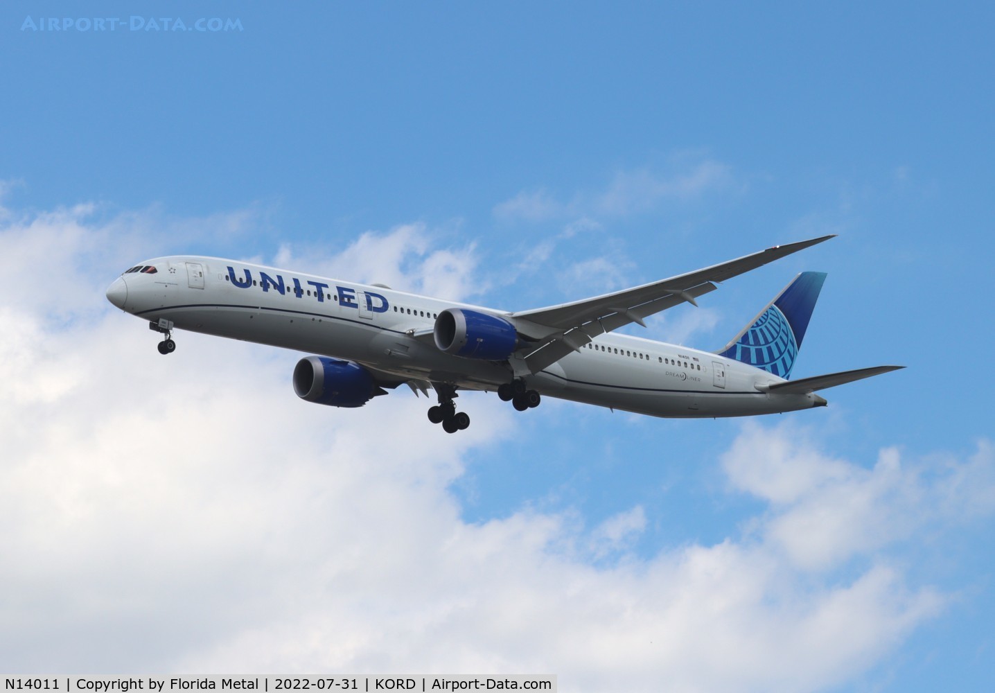 N14011, 2019 Boeing 787-10 Dreamliner Dreamliner C/N 40934, United