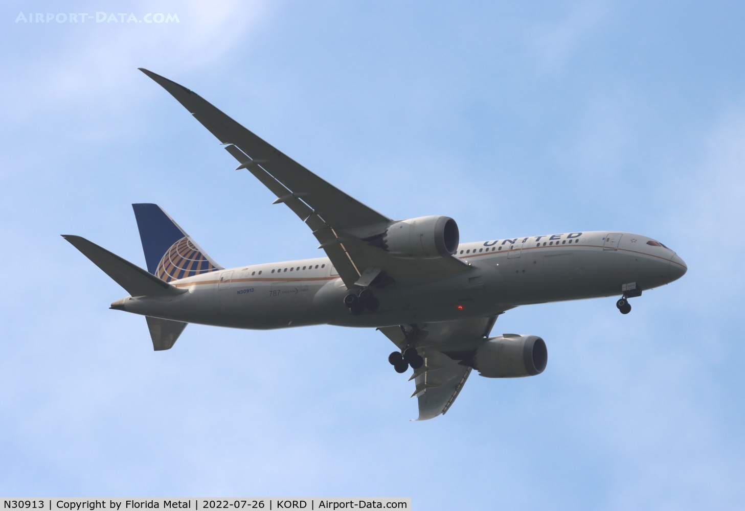 N30913, 2014 Boeing 787-8 Dreamliner C/N 35879, United