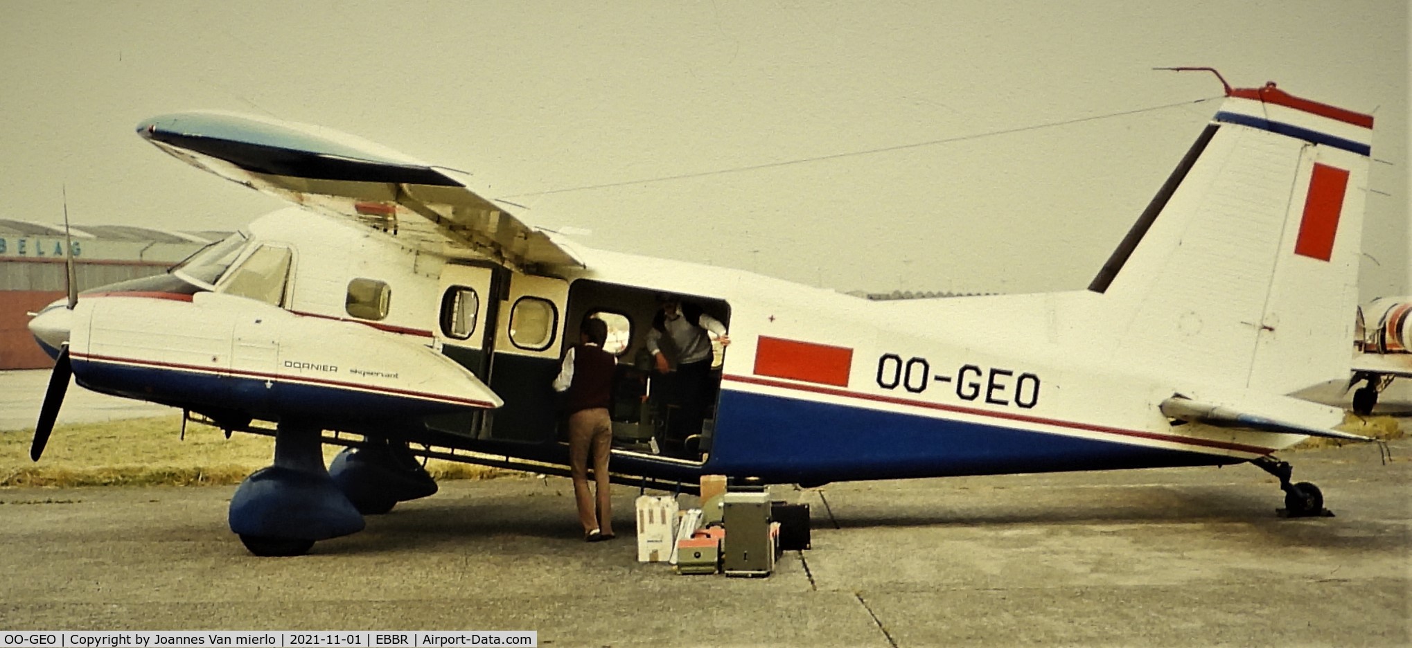 OO-GEO, 1968 Dornier Do-28D-1 Skyservant C/N 4023, Slide scan