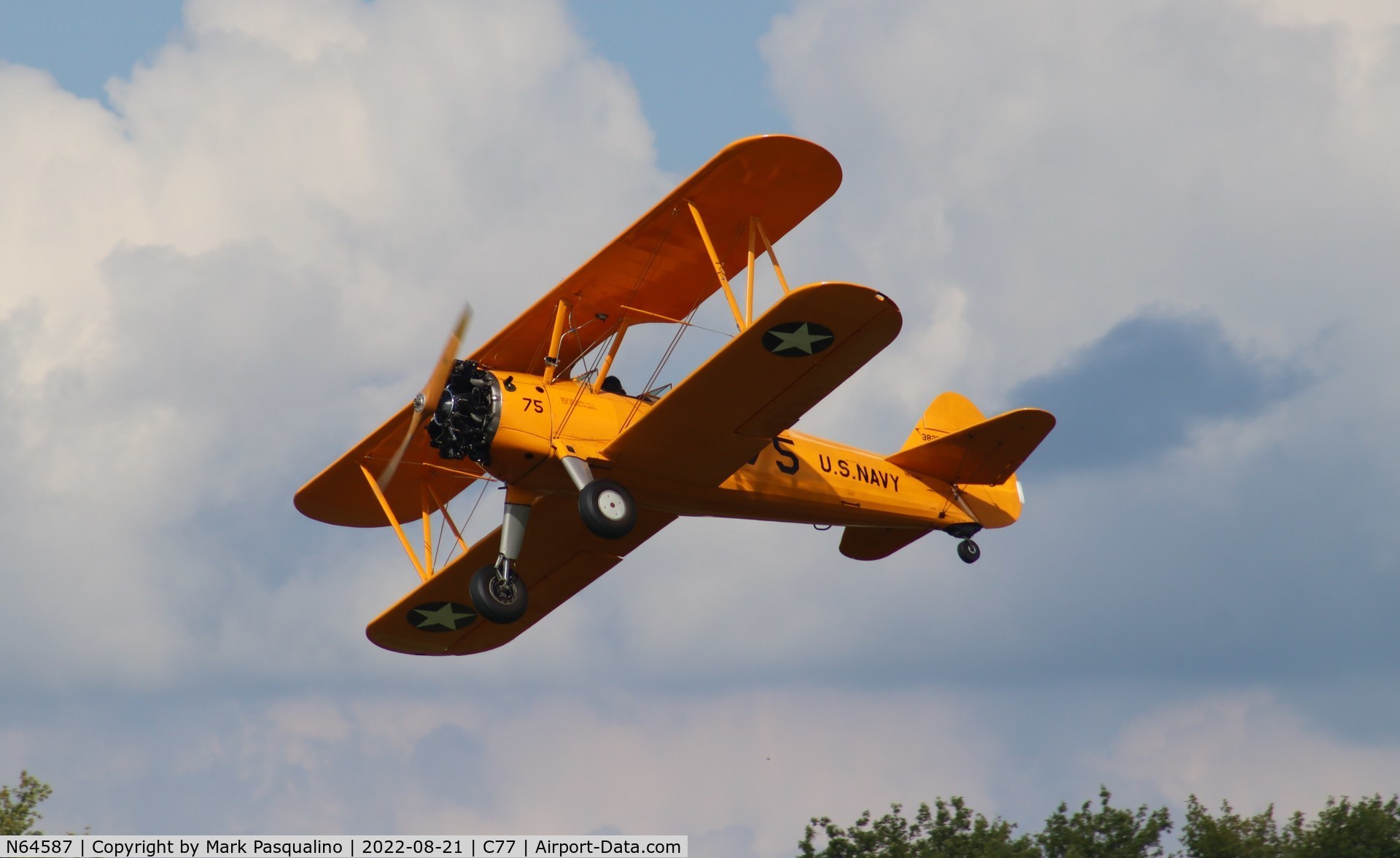 N64587, 1943 Boeing B75N1 C/N 75-7900, Stearman