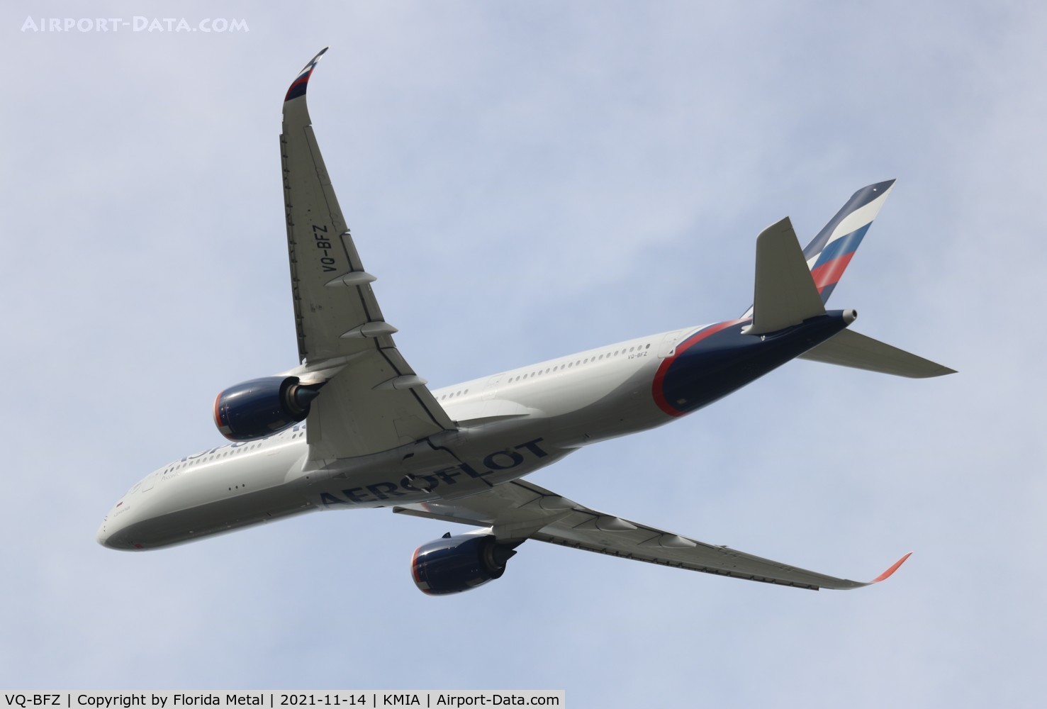 VQ-BFZ, 2020 Airbus A350-941 C/N 414, Aeroflot