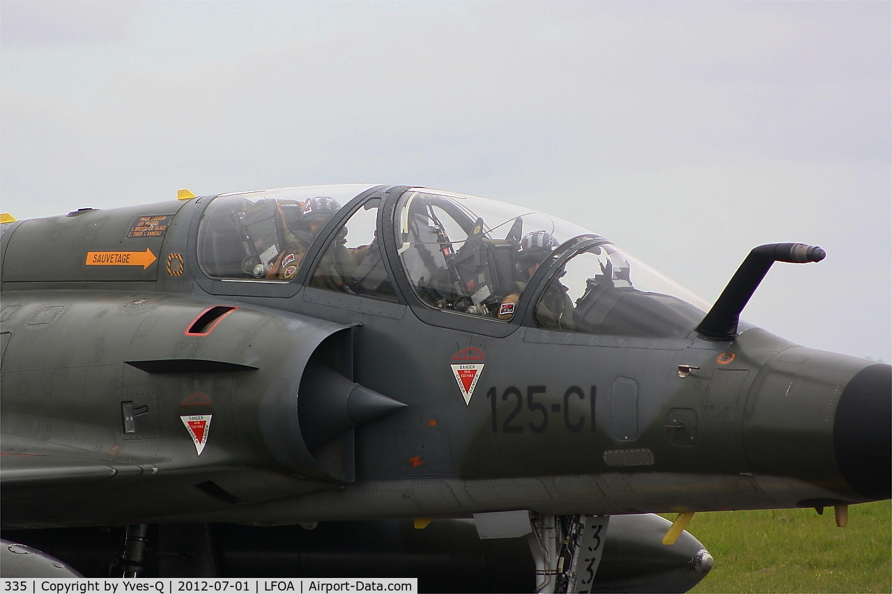 335, Dassault Mirage 2000N C/N 261, Dassault Mirage 2000N (125-CI), Taxiing after landing, Avord Air Base 702 (LFOA) open day 2012