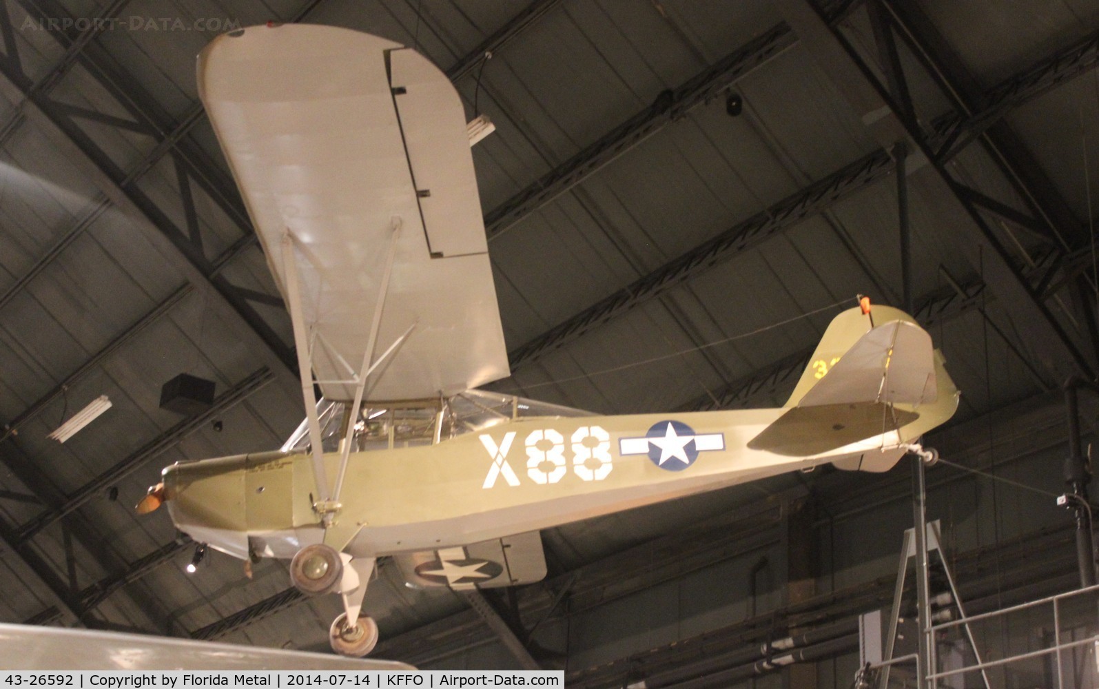 43-26592, 1943 Taylorcraft L-2M Grasshopper C/N L-5904, USAF Museum 2014