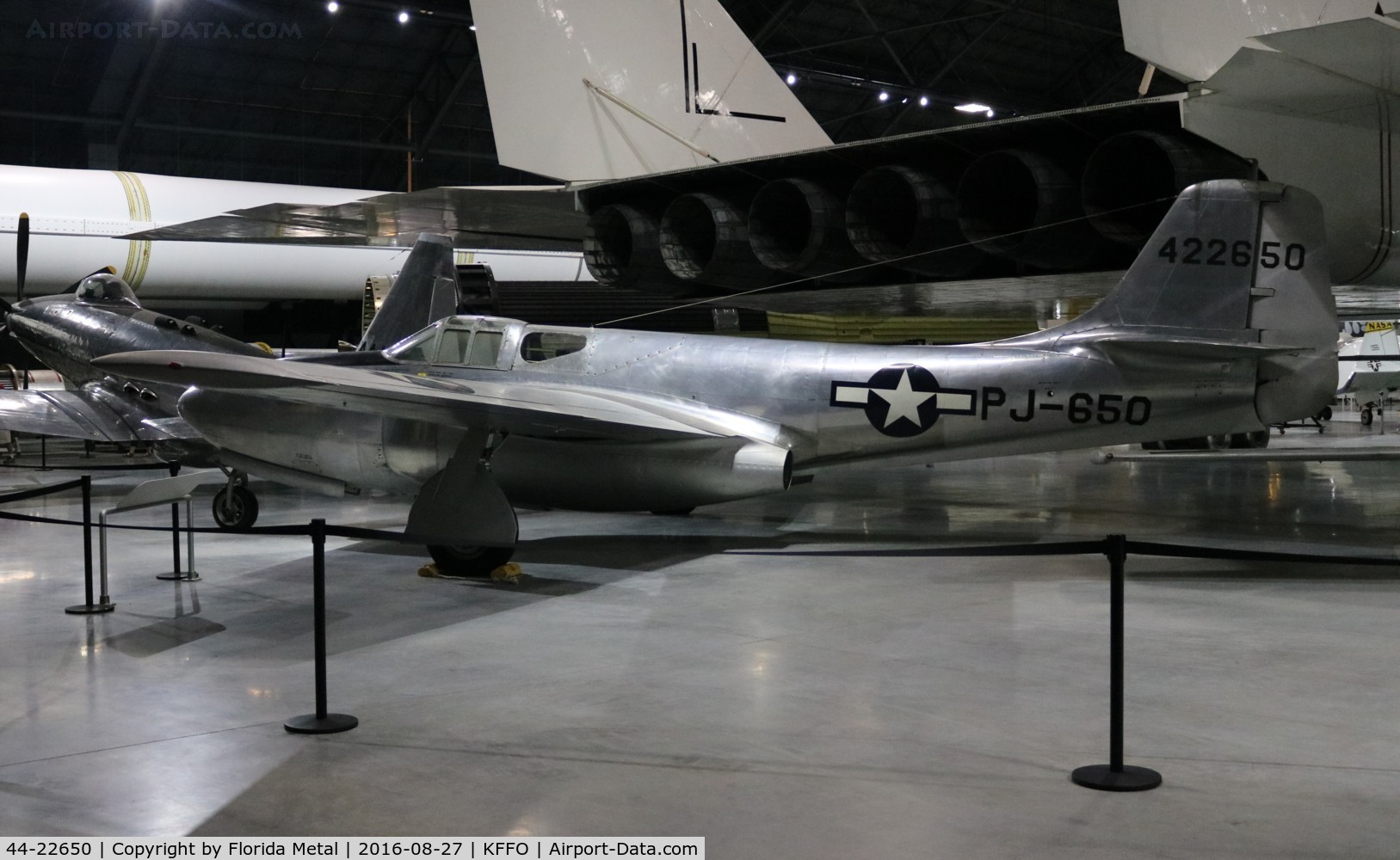 44-22650, 1944 Bell P-59B Airacomet C/N 27-58, USAF Museum 2016
