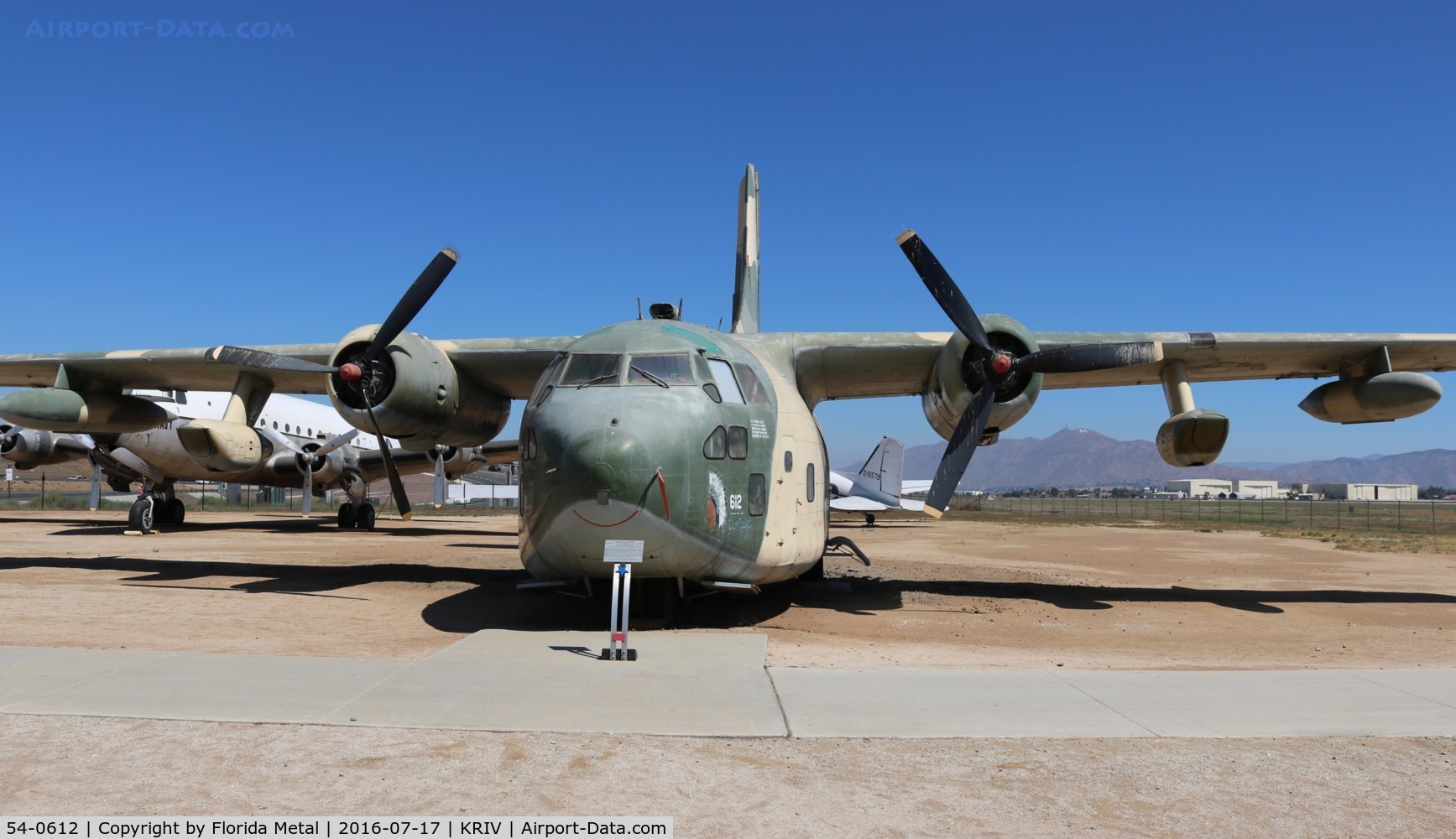 54-0612, 1955 Fairchild C-123K Provider C/N 20061, C-123 zx