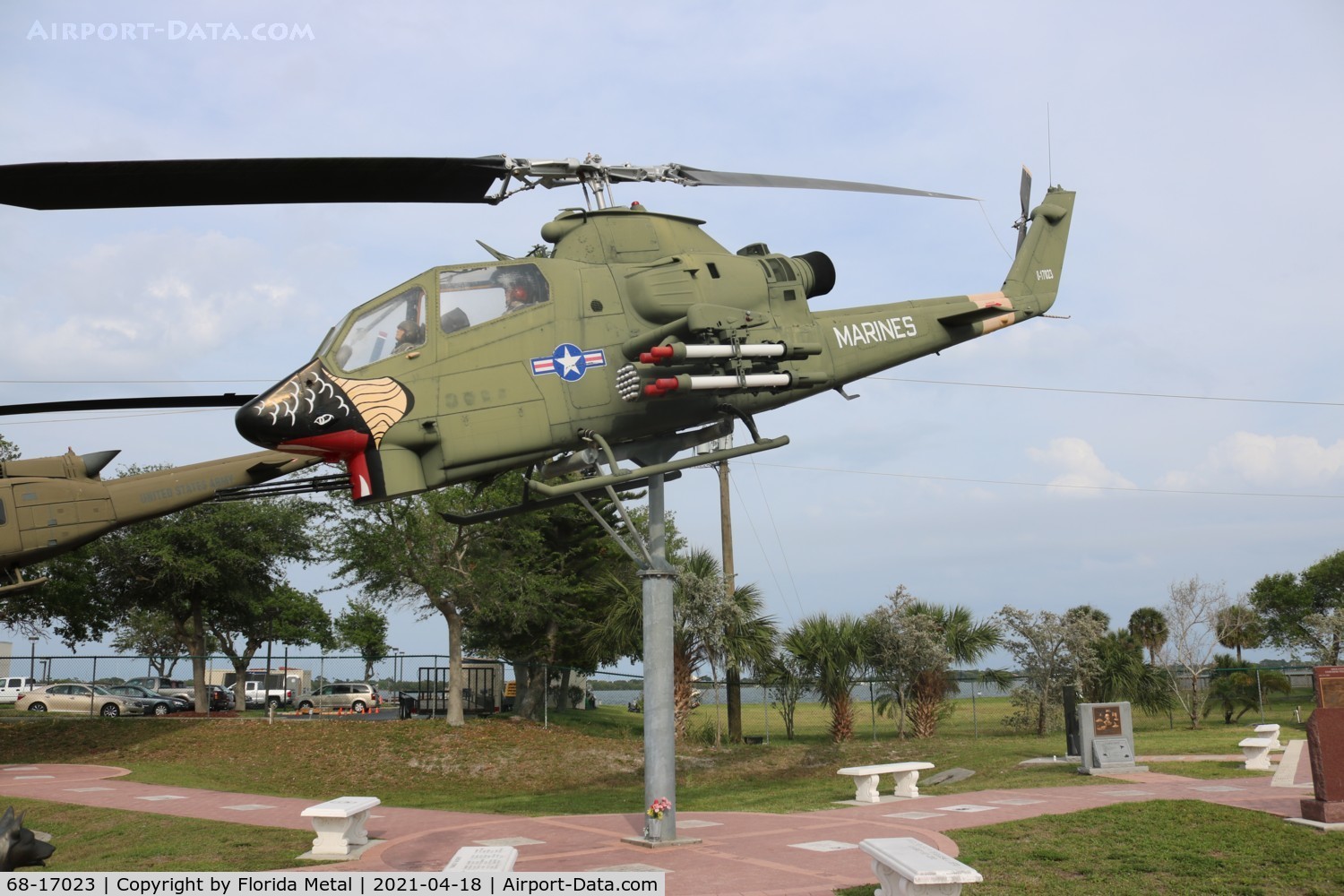 68-17023, 1968 Bell AH-1G Cobra C/N 20751, Cobra zx Merritt Island