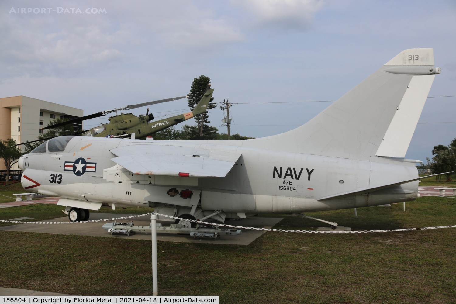 156804, LTV A-7E Corsair II C/N E-071, A-7 zx Merritt Island