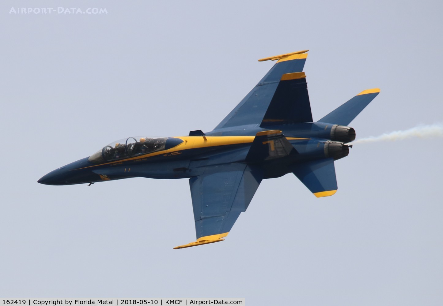 162419, McDonnell Douglas F/A-18B Hornet C/N 256/B051, F-18 A-D Blue Angels zx