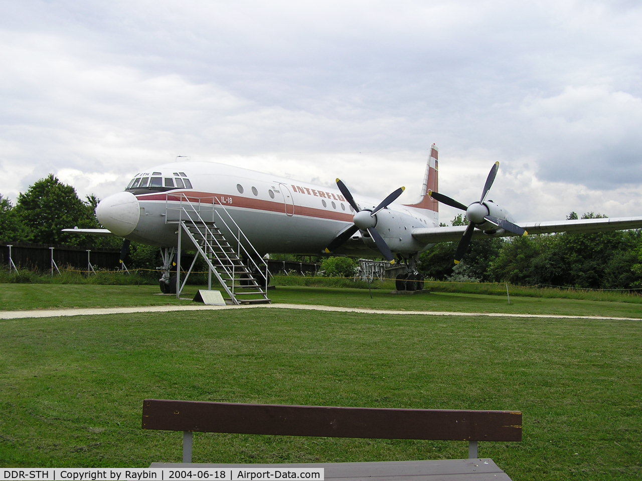 DDR-STH, Ilyushin Il-18V C/N 184007305, Former Interflug IL-18 at the Hermeskeil Museum Germany