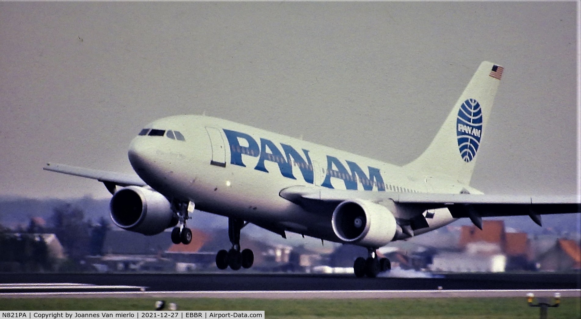N821PA, 1988 Airbus A310-324 C/N 458, Slide scan