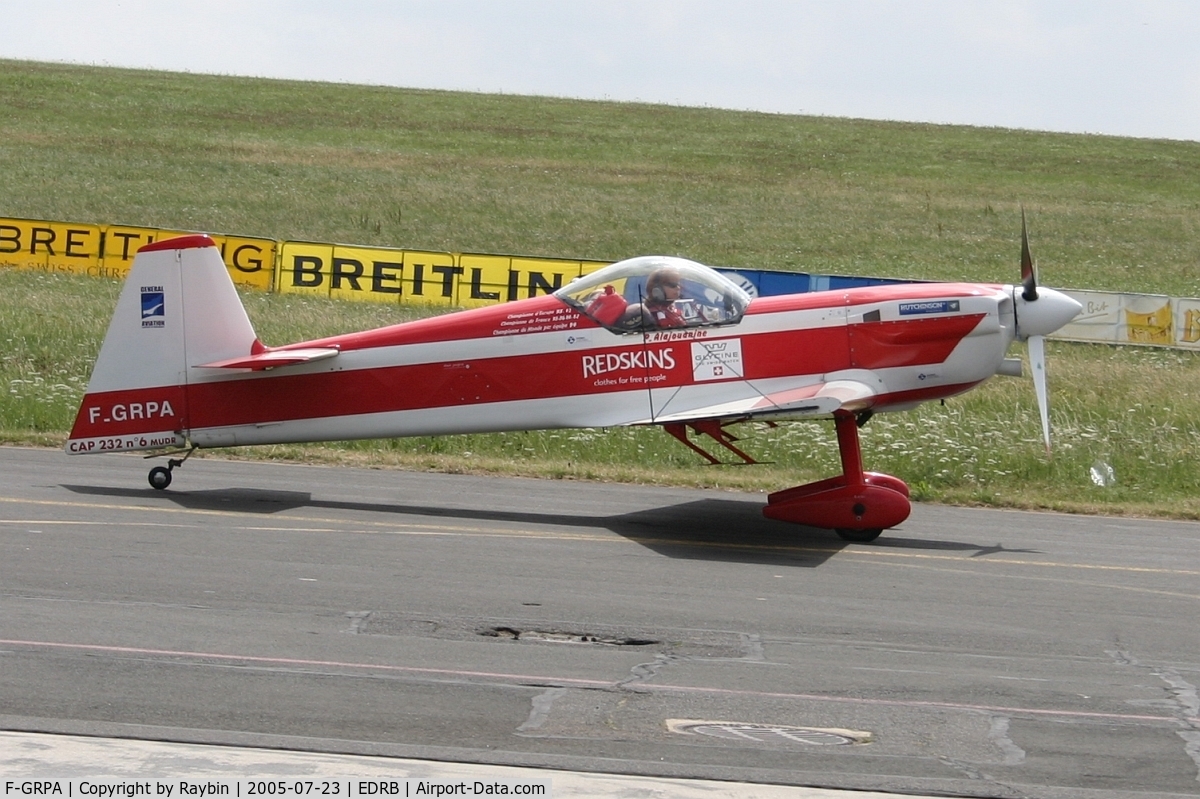 F-GRPA, Mudry CAP-232 C/N 06, Flown by female world champion Pascale Alajouanine