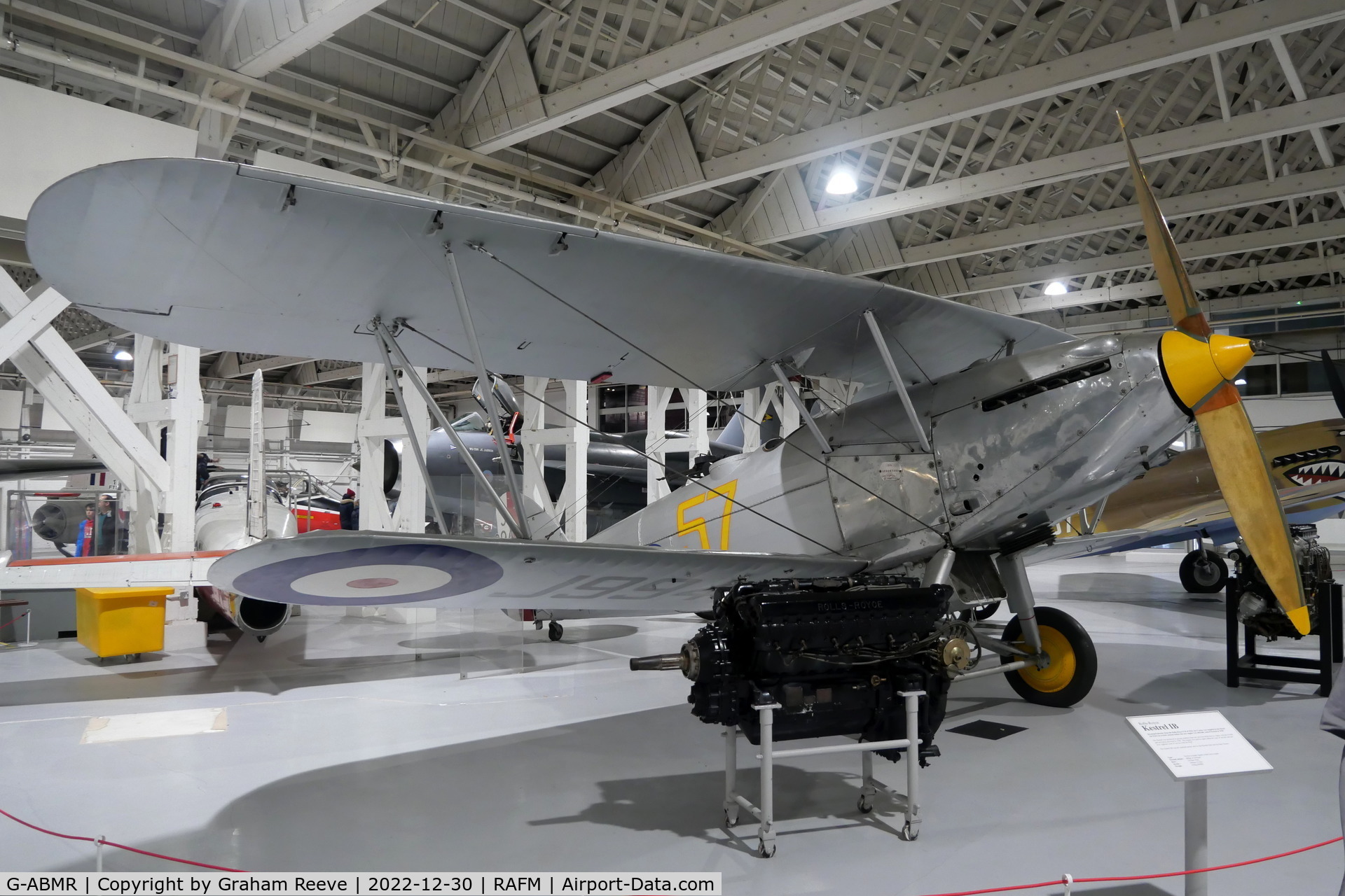G-ABMR, 1931 Hawker Hart C/N HH1, On display at the RAF Museum, Hendon.