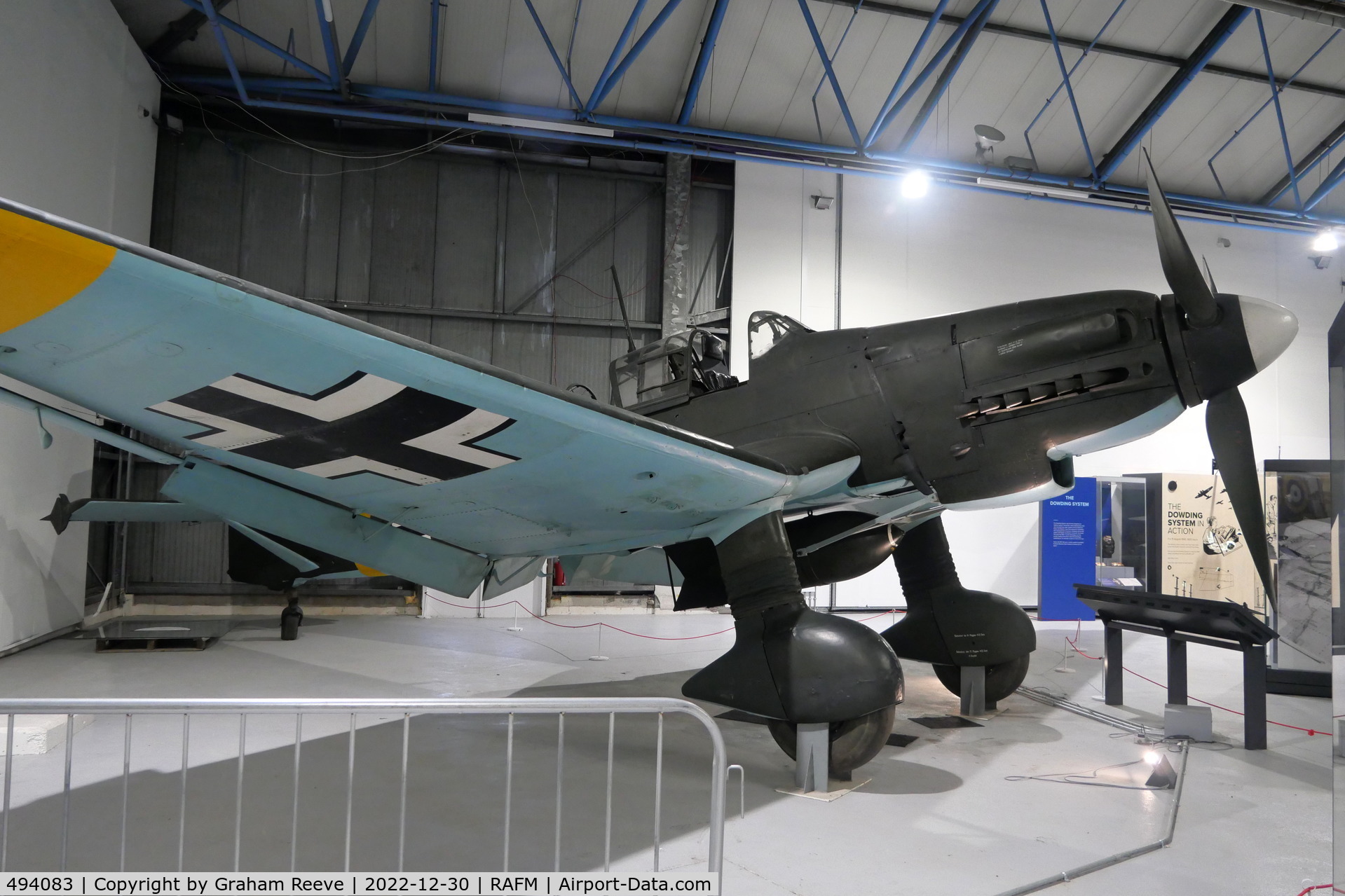 494083, 1941 Junkers Ju-87D Stuka C/N Not found 494083, On display at the RAF Museum, Hendon.