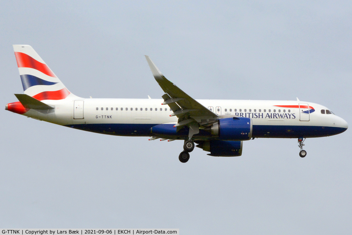 G-TTNK, 2020 Airbus A320-251N C/N 9551, RWY04L from St. Magleby