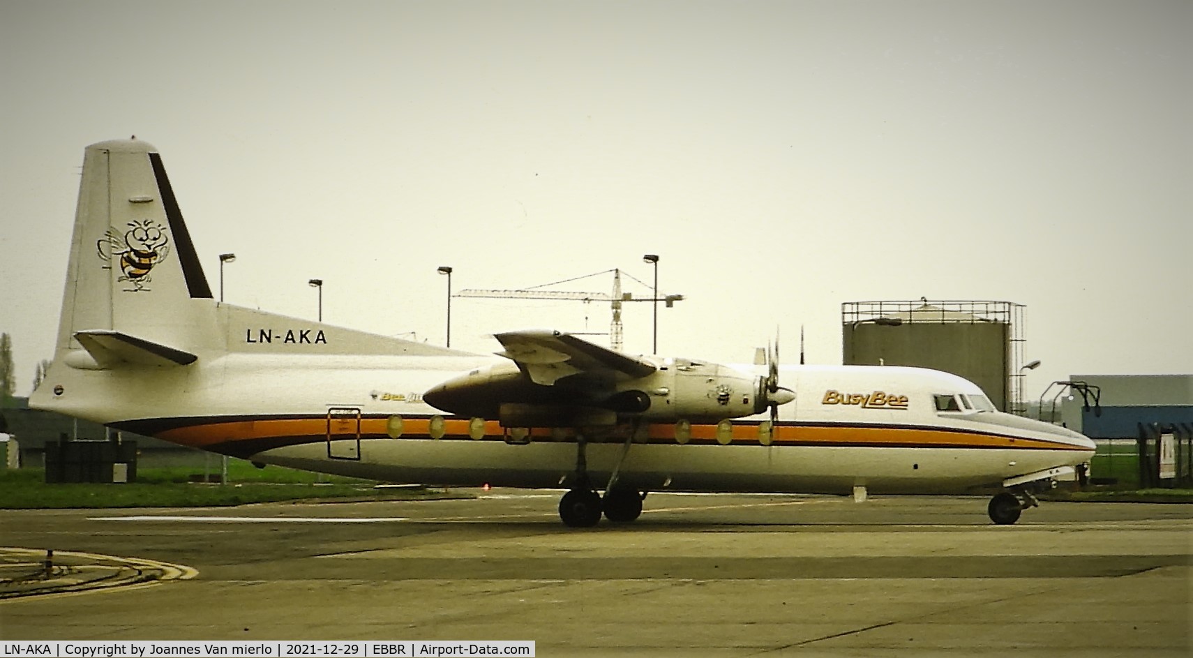 LN-AKA, 1984 Fokker F-27-200 Friendship C/N 10670, Slide scan