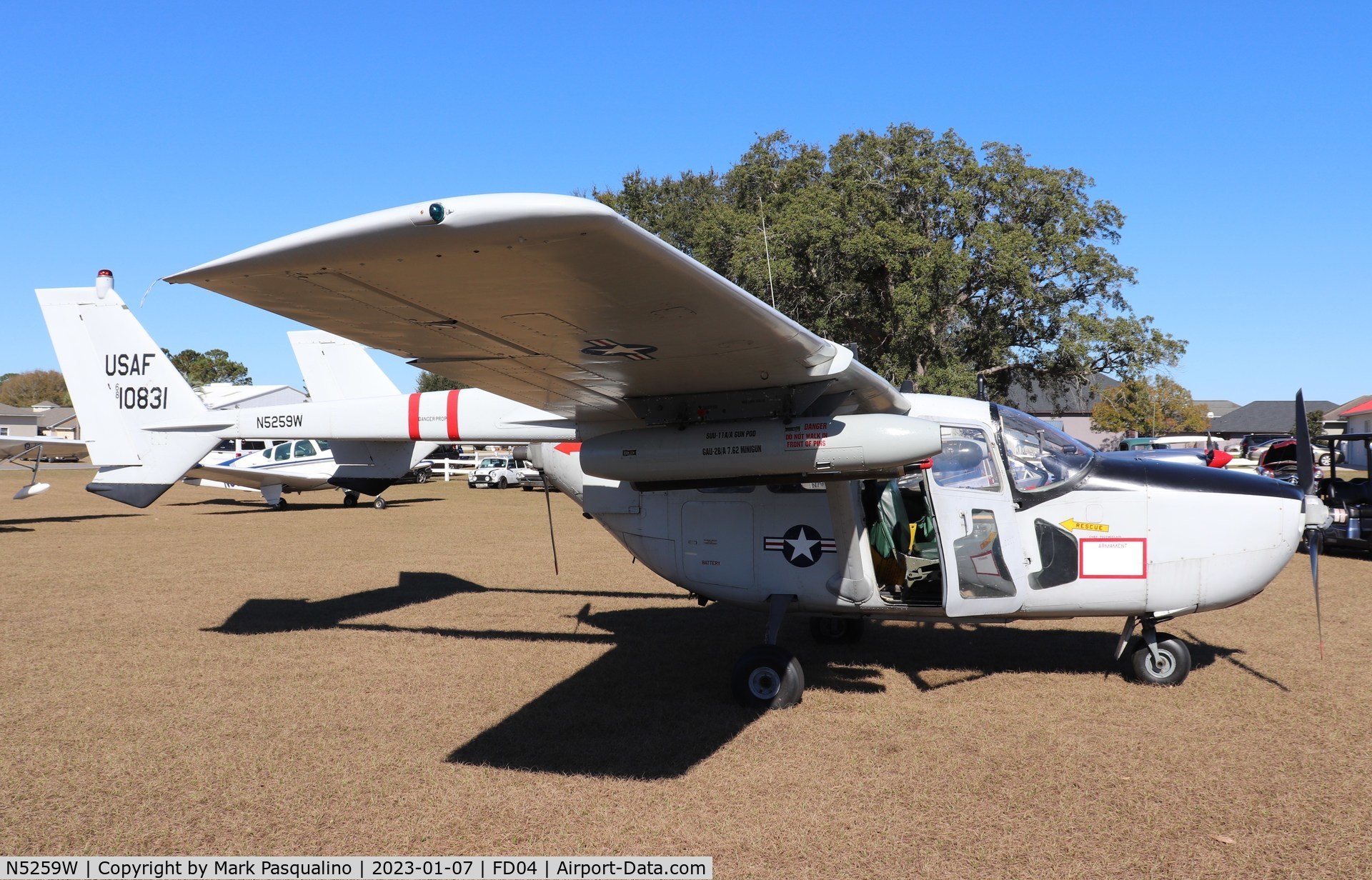 N5259W, 1968 Cessna M337B (O-2A) Super Skymaster C/N 337M-0196 (68-10831), Cessna O-2A