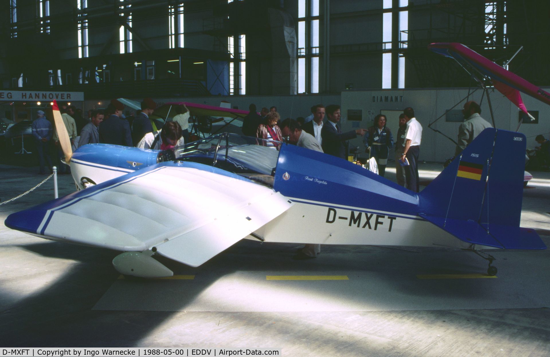 D-MXFT, Rans S-9 Chaos C/N unknows_D-MXFT, Rans (F Tragelehn) S-9 Chaos at the Internationale Luftfahrtausstellung ILA, Hannover 1988
