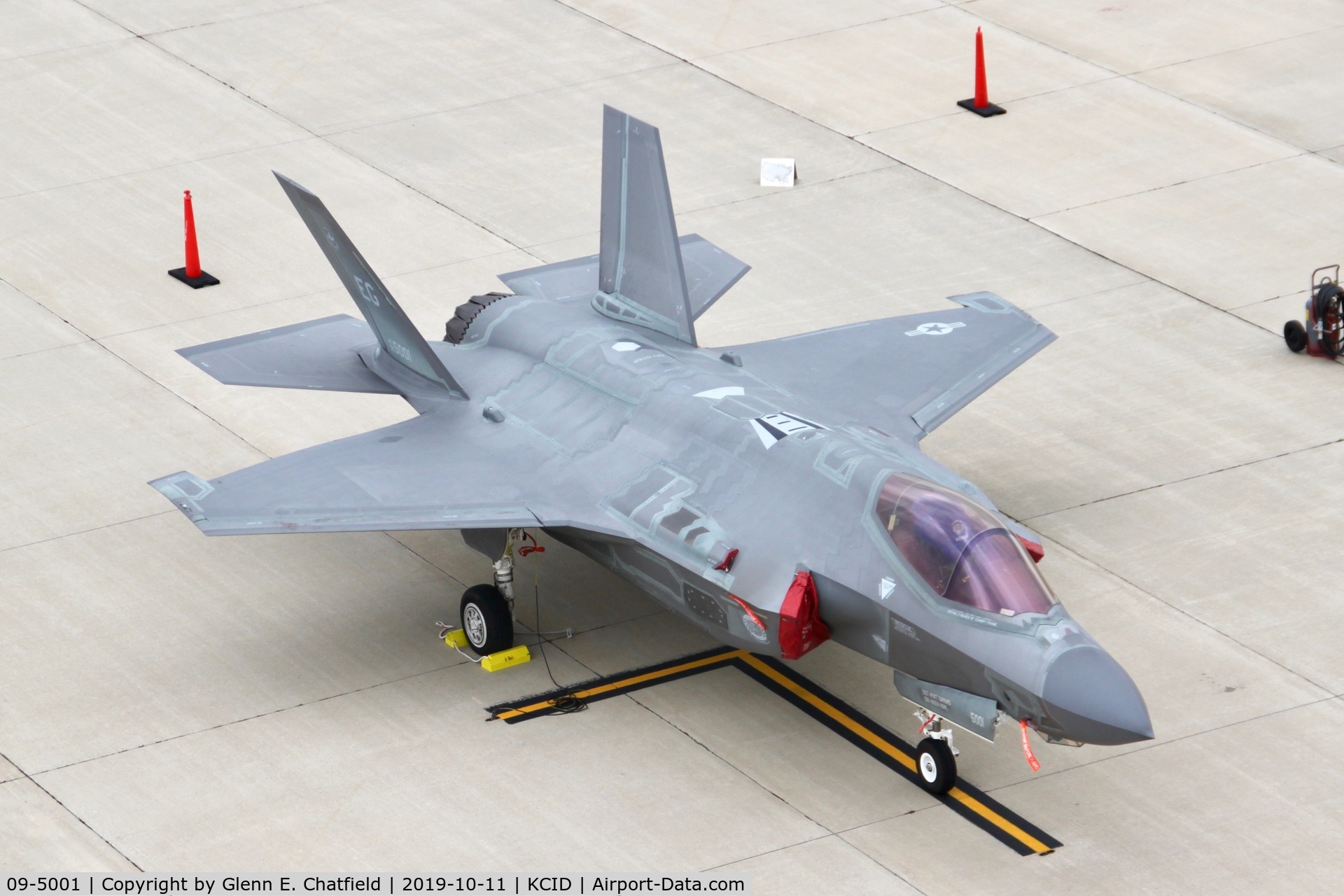 09-5001, 2011 Lockheed Martin F-35A Lightning II C/N AF-14, Photographed from the control tower
