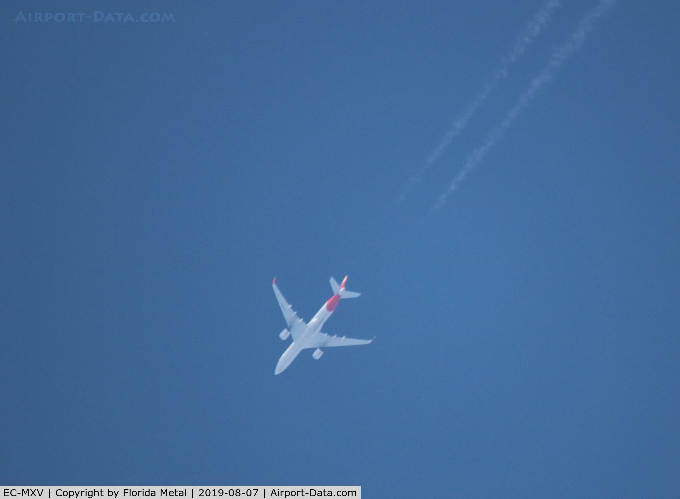 EC-MXV, 2018 Airbus A350-941 C/N 219, Iberia A359 zx   over Michigan flying ORD-MAD