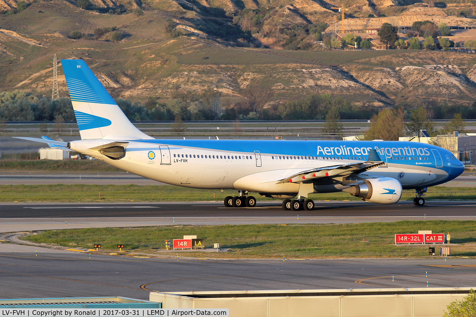 LV-FVH, 2015 Airbus A330-202 C/N 1605, at mad