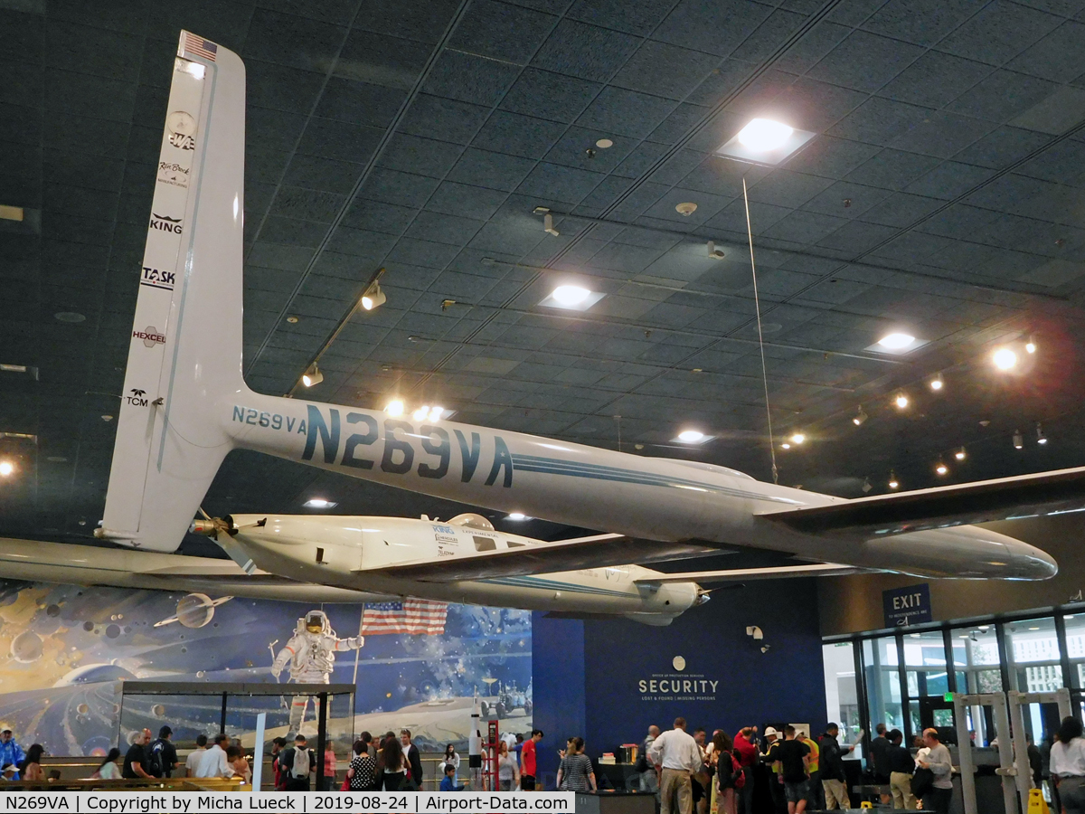 N269VA, Voyager Aircraft Inc Voyager 76 C/N 001, At the Air Space Museum, DC