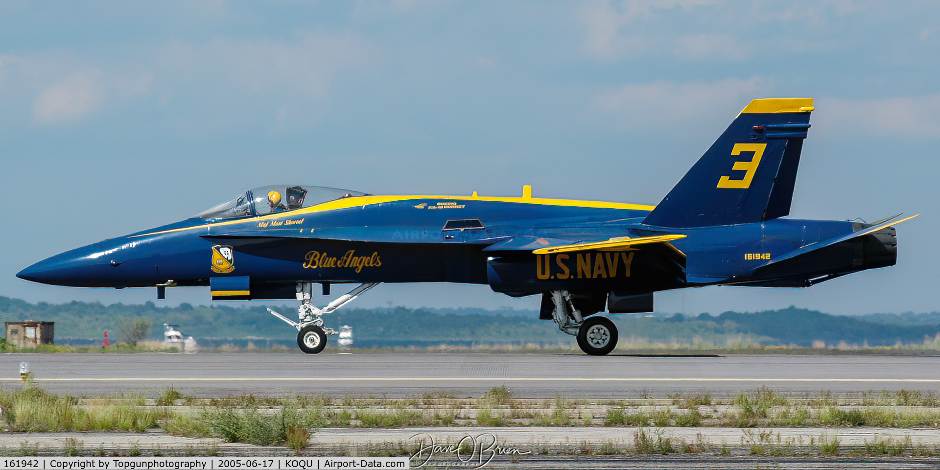 161942, McDonnell Douglas F/A-18A Hornet C/N 0149, Blue Angel #3 back to the hot ramp