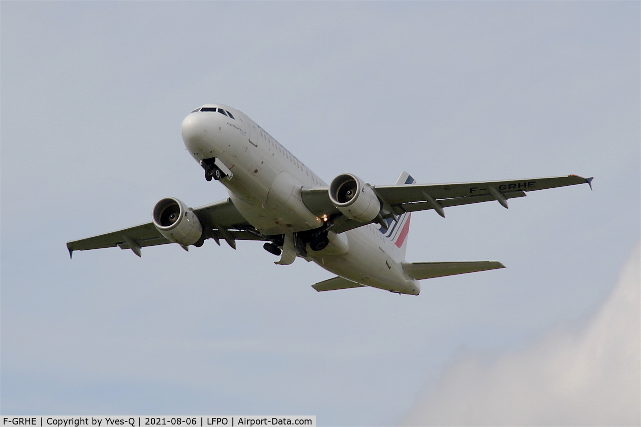 F-GRHE, 1999 Airbus A319-111 C/N 1020, Airbus A319-111, Taking off rwy 24, Paris-Orly airport (LFPO-ORY)