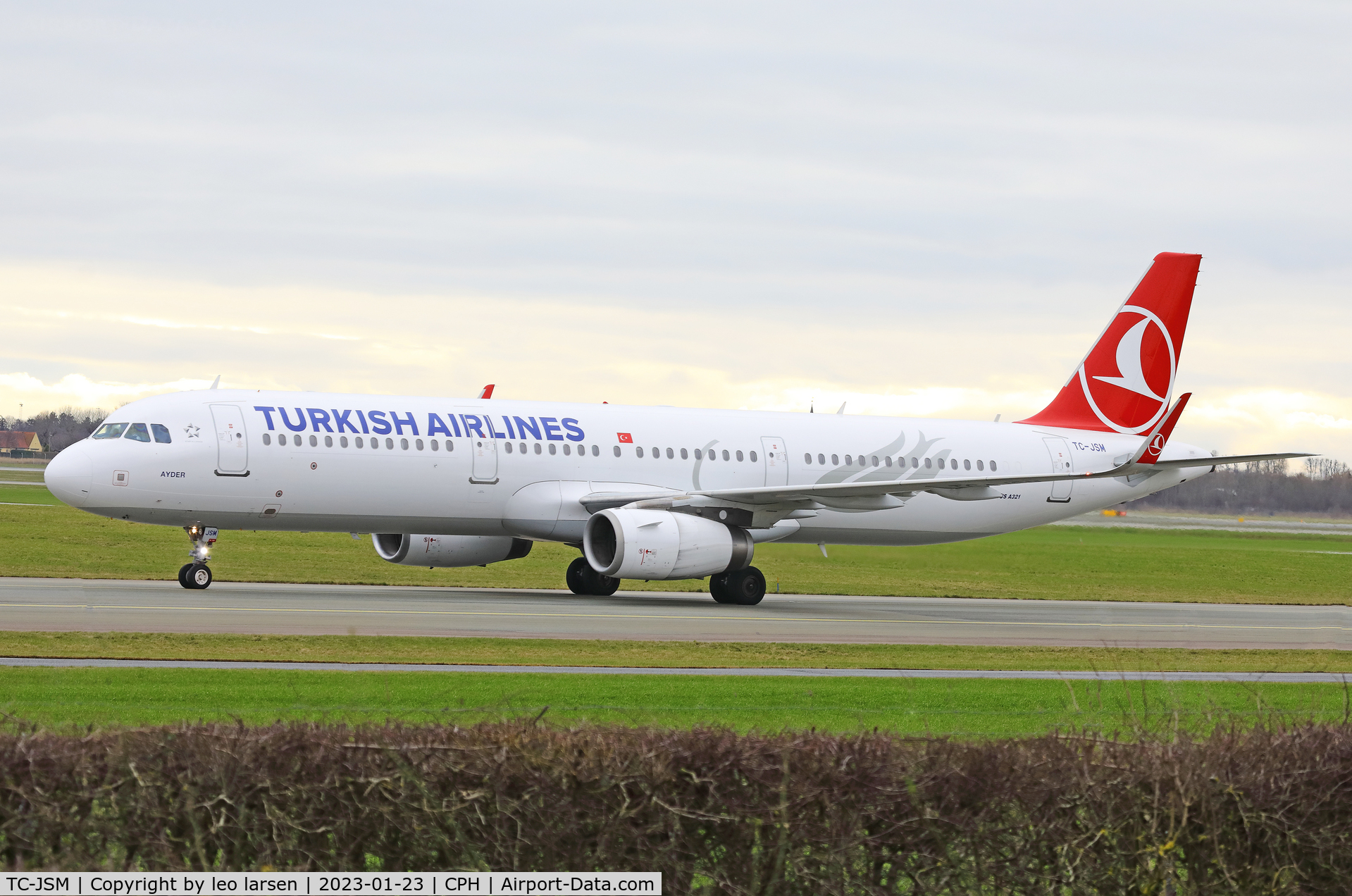 TC-JSM, 2013 Airbus A321-231 C/N 5689, Copenhagen 23.1.2023