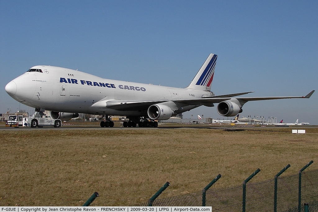 F-GIUE, 2005 Boeing 747-428F/ER/SCD C/N 33097, Air France Cargo