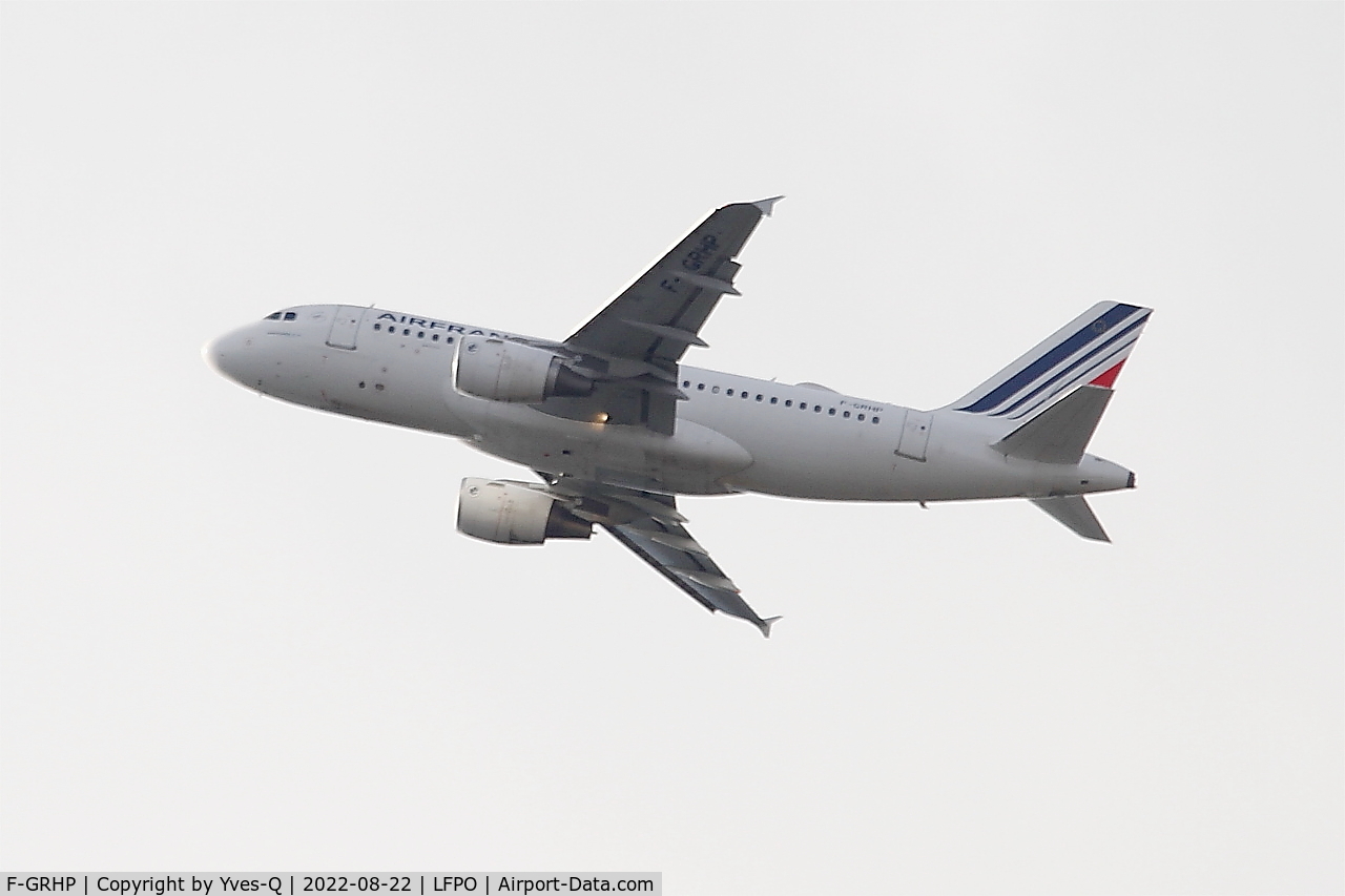 F-GRHP, 2000 Airbus A319-111 C/N 1344, Airbus A319-111, Climbing from rwy 24, Paris Orly airport (LFPO-ORY)