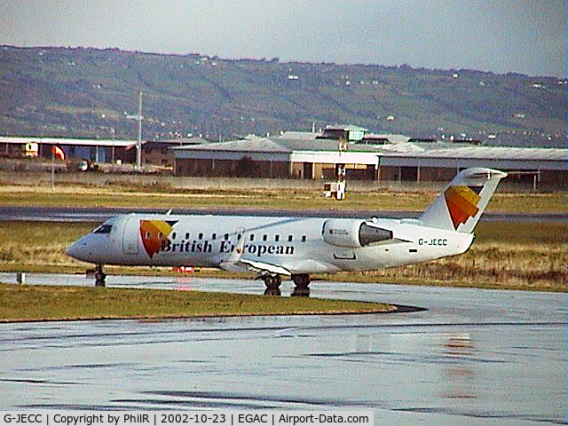 G-JECC, 2000 Canadair CRJ-200ER (CL-600-2B19) C/N 7434, G-JECC 2000 CRJ600 British European BHD