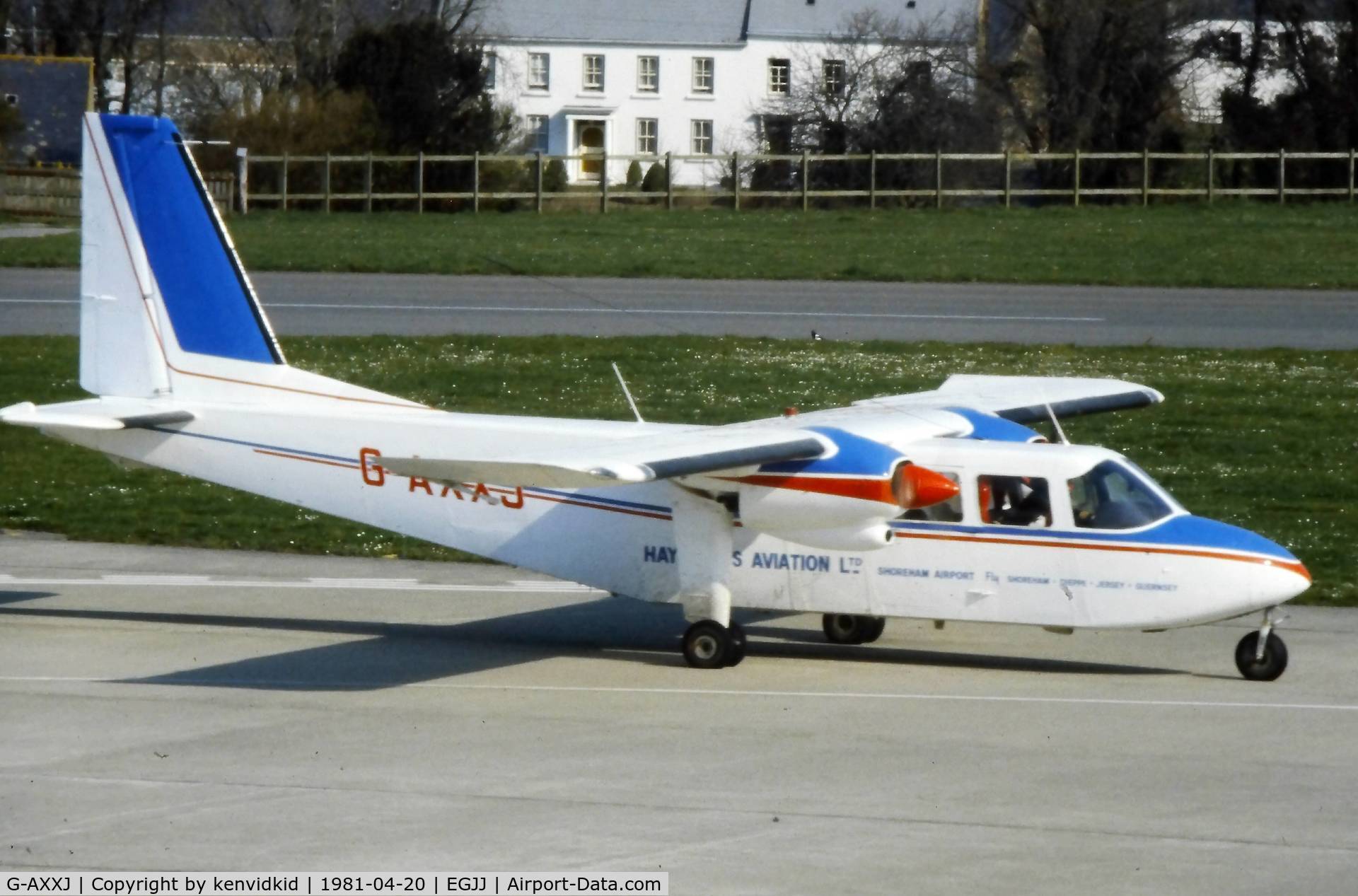 G-AXXJ, 1970 Britten-Norman BN-2A Islander C/N 150, At Jersey C.I.