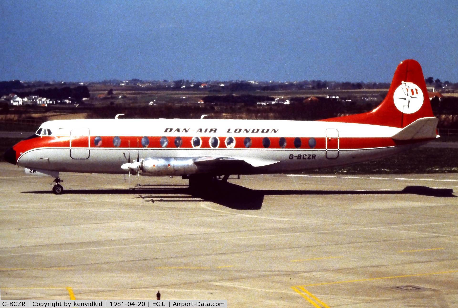 G-BCZR, 1961 Vickers Viscount 838 C/N 446, At Jersey C.I.