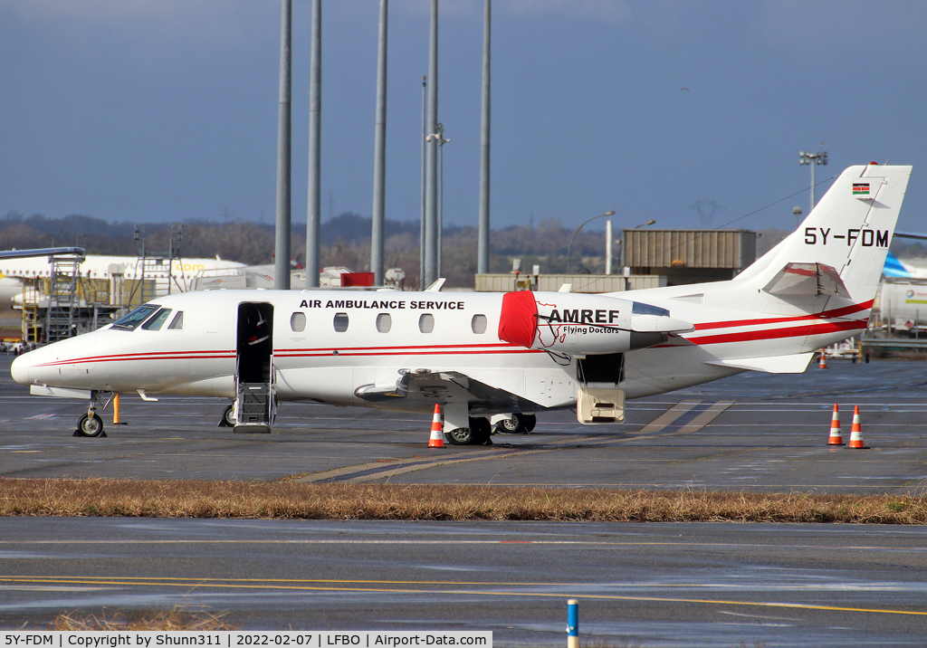 5Y-FDM, Cessna 560XL Citation XLS C/N 560-5674, Parked at the General Aviation area for a rescue flight...